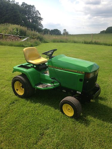 John Deere 415 Diesel Ride On Mower, Compact Tractor | Lawnmowers Shop